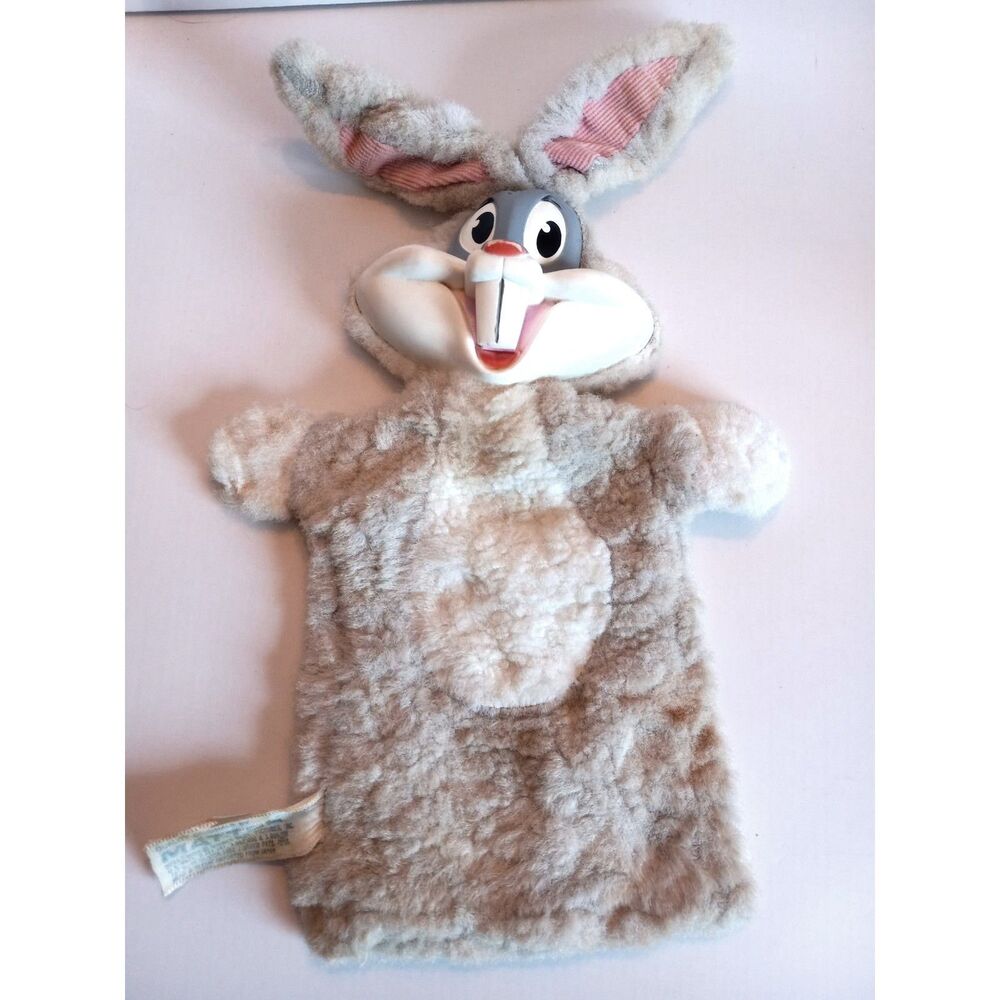 Vintage Hand Puppet Bugs Bunny by Mattel 1962 Looney Tunes MISSING CARROT & TAIL